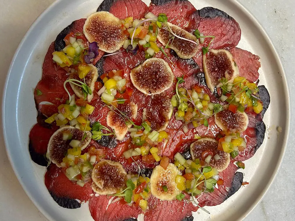 Gastronomía Alcuzcuz carpaccio